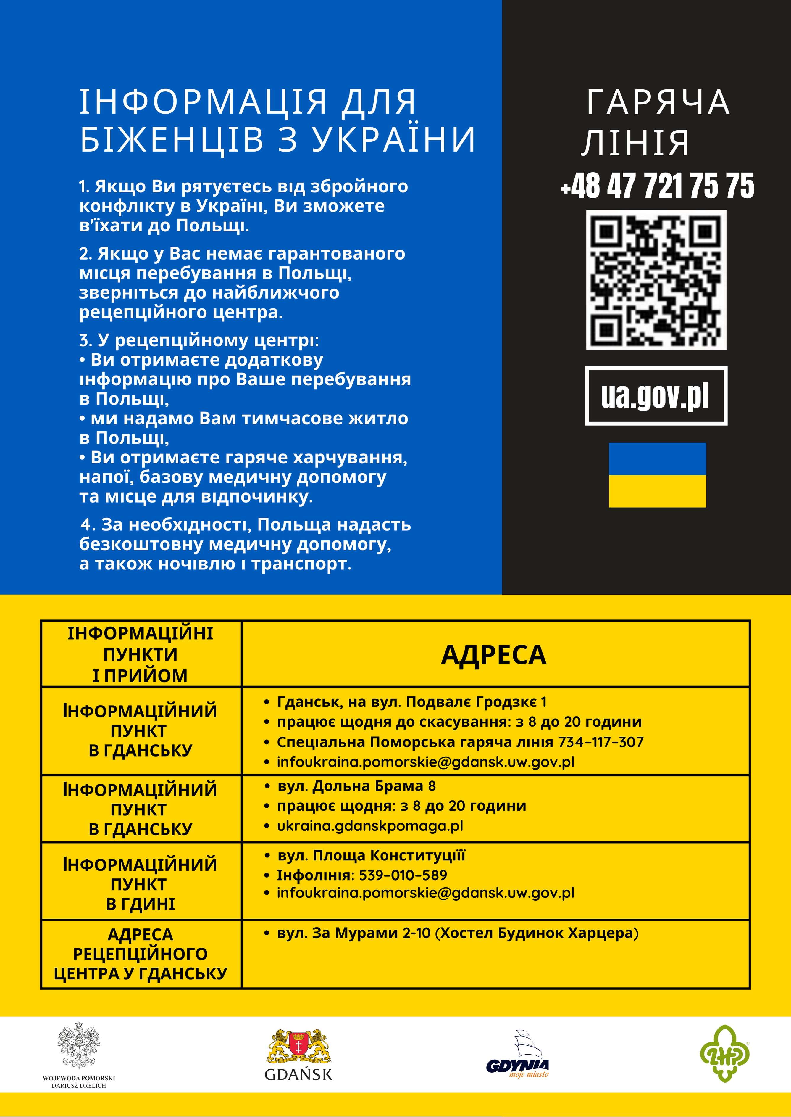 punkty recepcyjne info ukr